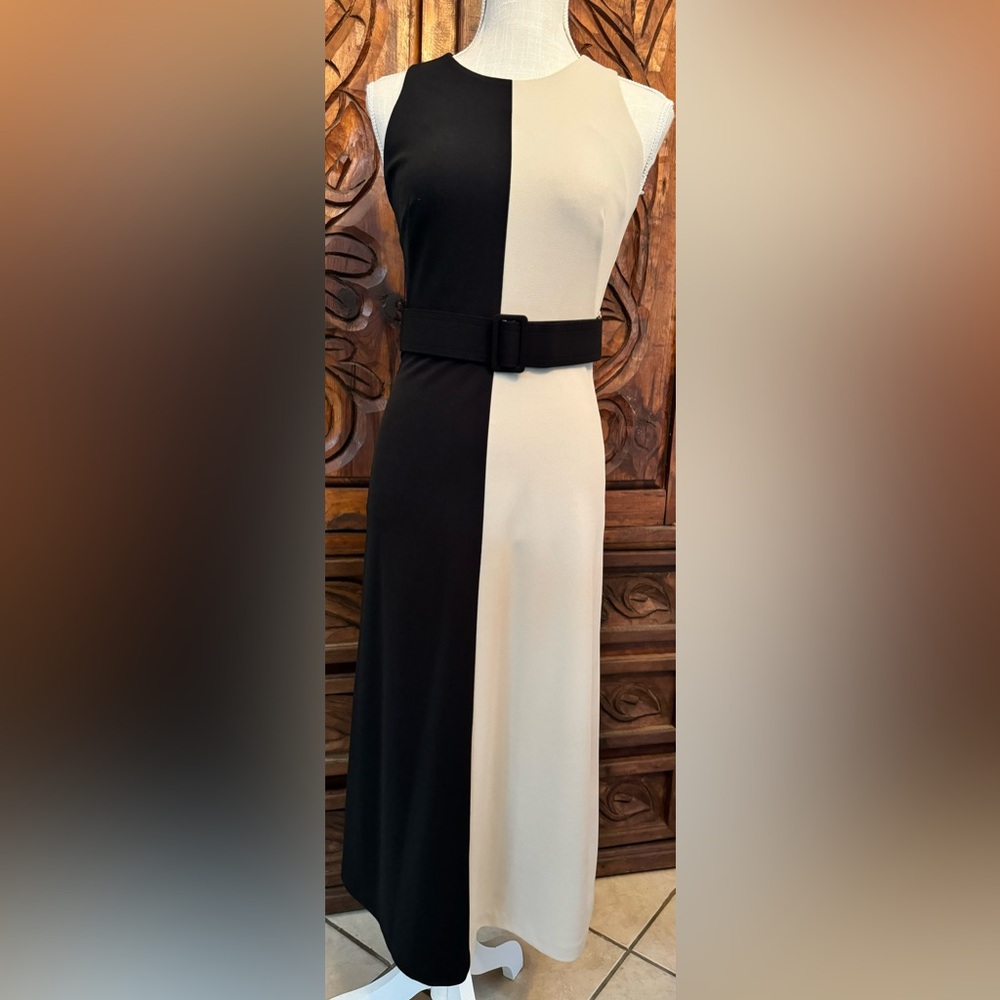Calvin Klein black and beige formal dress size 6
